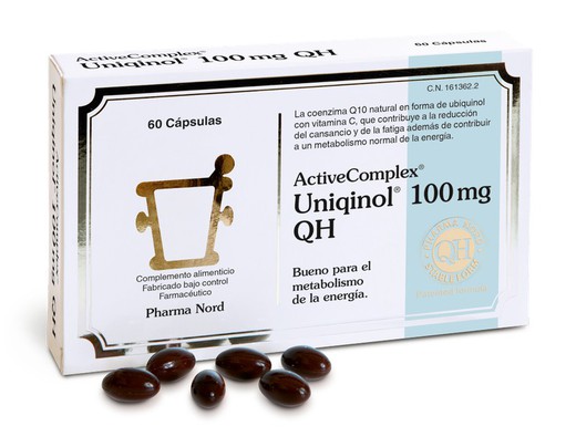 Pharma Nord .Ubiquinol. Uniquinol 100 mg  60 cápsulas .Active complex.