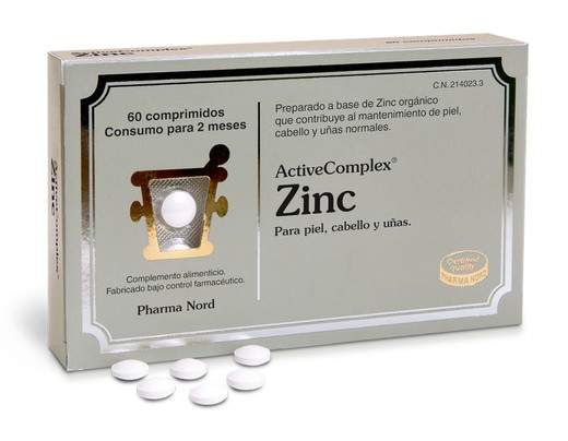 Pharma Nord Zinc 60 comprimidos. Active complex.