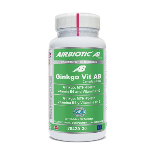 Airbiotic AB Gingko 6000 complex con Vit.B 30 tabletas