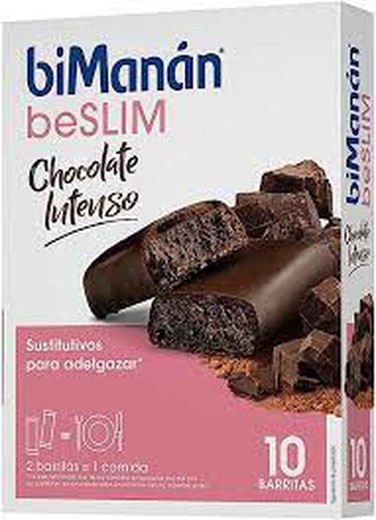 Bimanan Beslim Barritas Chocolate Intenso 10 barritas