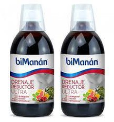 Drenagem ultra redutora Bimanan 2 x 500 ml. plano de poupança