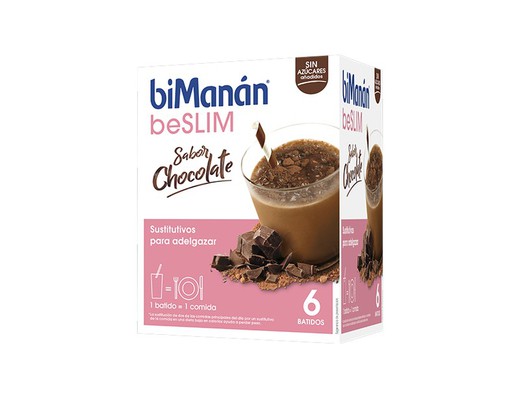 Bimanan Beslim Batido Sabor Chocolate 6 Sobres