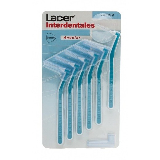 Cepillo Interdental Angular Cónico Lacer 6 unidades 0.8 mm