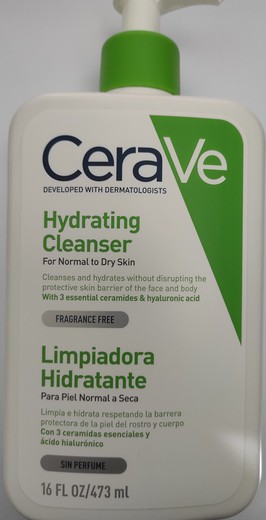 Cerave loción limpiadora hidratante con dosificador 473 ml
