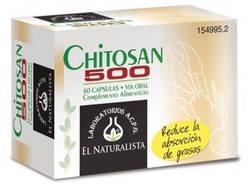 Chitosan 500 60 capsulas Capta Grasas El Naturalista
