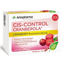 Cis-control cranberola 60 cápsulas Arkopharma.Arándano rojo.Cranberry