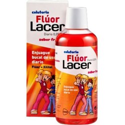 Colutorio Flúor Lacer 500 ml Junior Sabor Fresa