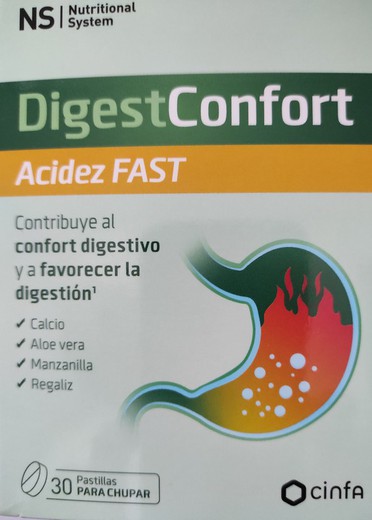 Digestconfort NS Acidez Fast 30 pastillas