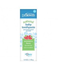 Dr.Browns pasta dental natural para bebé fresa 40 gr