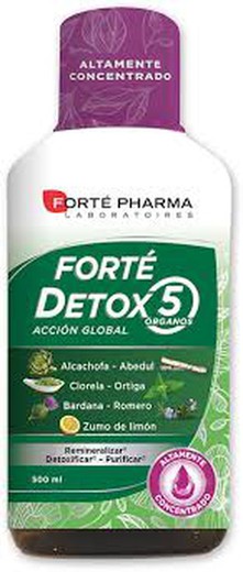 Forte detox  5 / 500 ml .Detoxifica.purifica.remineraliza