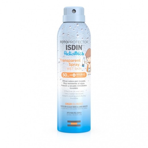 Fotoprotector Isdin Pediàtric Transparent Esprai 50 + Wet Skin