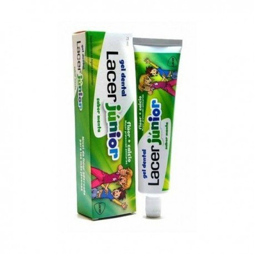 Gel Dental Lacer Junior Mint Sabor 75 ml