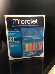 Lancetas Microlet 200 unidades. Envase ahorro