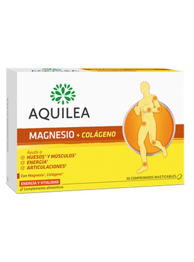 Magnésium + Collagène Aquilea 30 comprimés à croquer