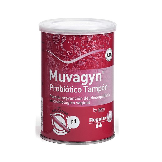 Muvagyn Tampón Probiótico Regular 9 Unidades