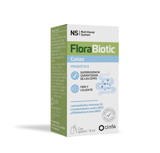 Florabiotic NS Gotas 8 ml gotero. Probiótico