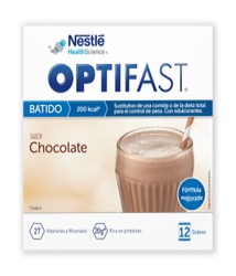 Smoothie au chocolat Optifast 12 enveloppes Nestlé- Nouveau format-