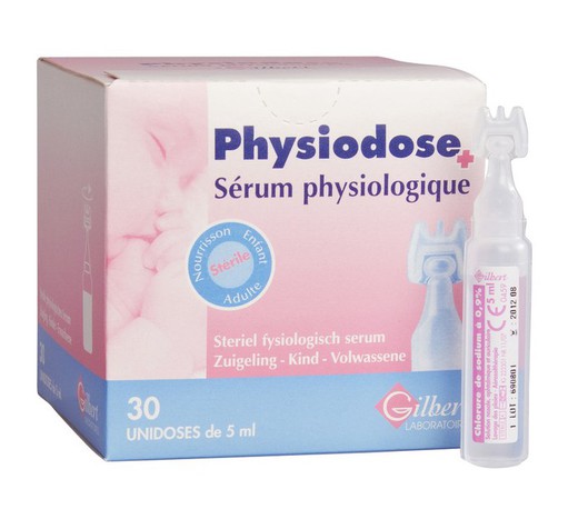 Physiodose Physiological Serum 30 Dose única de 5 ml-