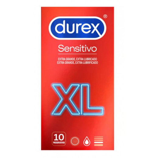 Preservativos Durex Sensitive XL 10 unidades