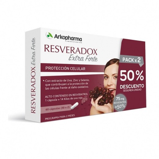 Arkopharma Resveradox extra forte 60 càpsules 2 mesos