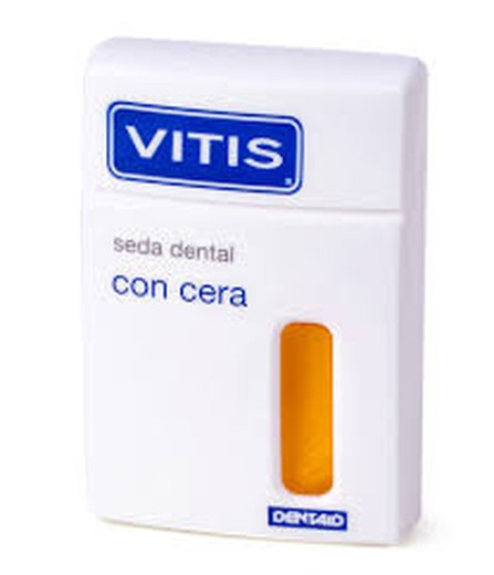 Fio dental com cera de Vitis. Formato de economia