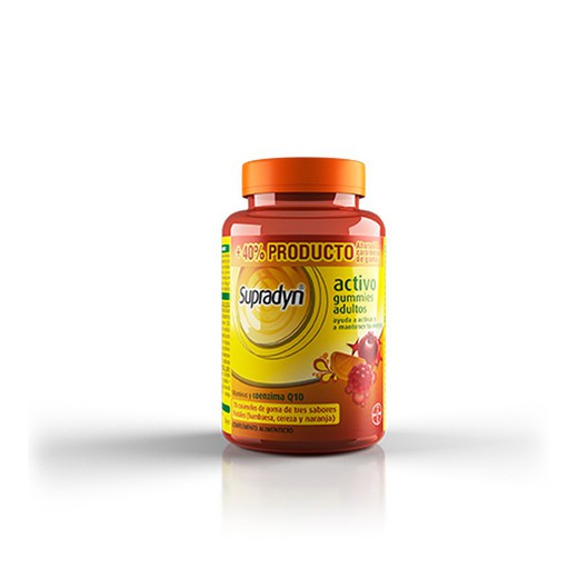 Supradyn activo 70 gummies (caramelos de goma) Con Vitaminas y Q 10