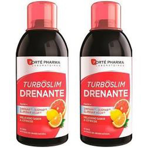 Turboslim drenante 500 ml + 500 ml sabor cítrico