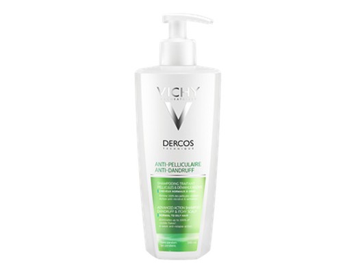 Format d'épargne de shampooing anti-pelliculaire Vichy Dercos avec distributeur de 390 ml