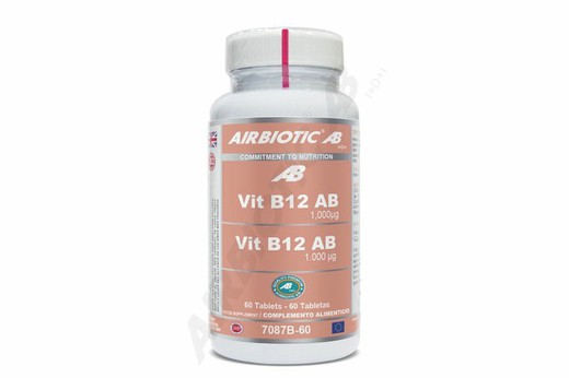 Airbiotic AB Vitamina B12  1000 mcg 60 Tabletas