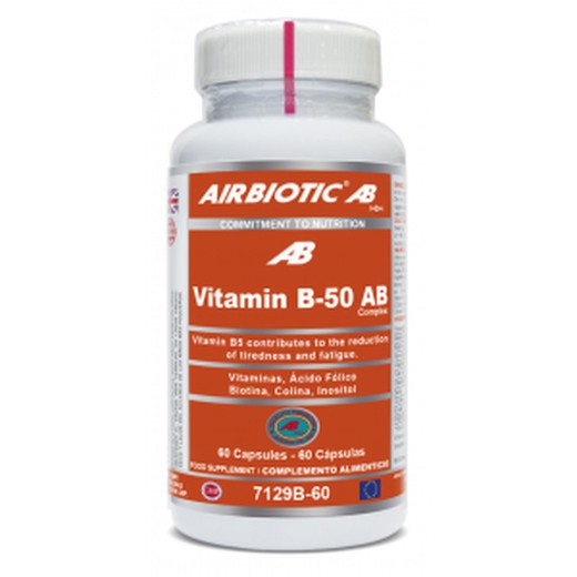 Vitamina B- 50 AB Complex 60 capsulas. Airbiotic