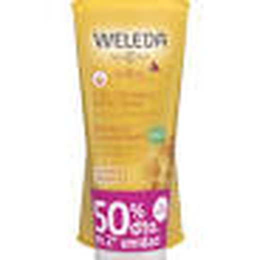 Pacote econômico de shampoo e gel de banho Weleda 200 ml + 200 ml
