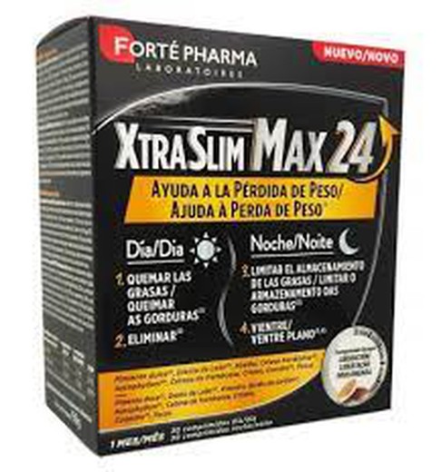 Xtra Slim Max 24 30 comprimidos dia + 30 comprimidos noche