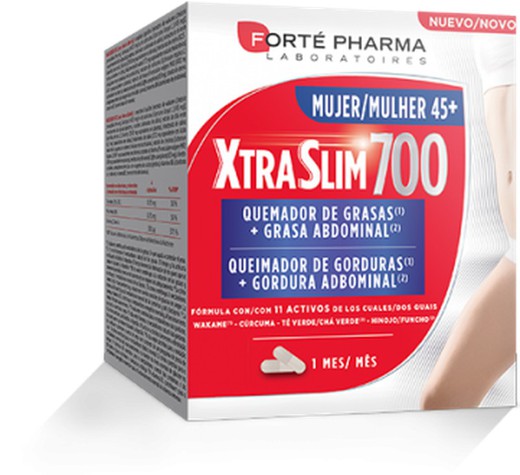 Xtraslim 700 Quemador de Grasa Mujer 45+ 120 cápsulas  1 mes