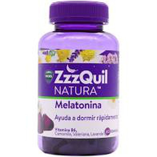 Zzzquil Natura melatonina 60 unidades de gomas