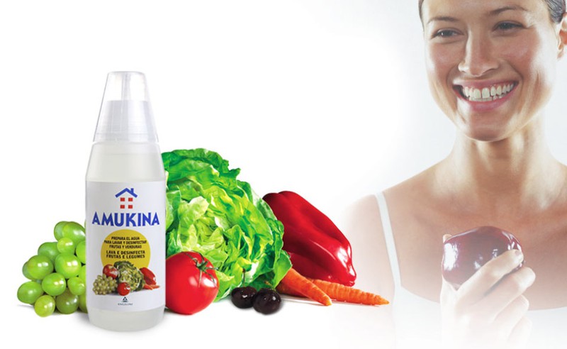 Amukina desinfectante verduras y frutas 500 ml : : Industria,  empresas y ciencia