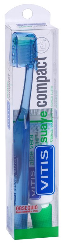 Cepillo Vitis. Cepillo dental suave con cabezal normal de dureza suave