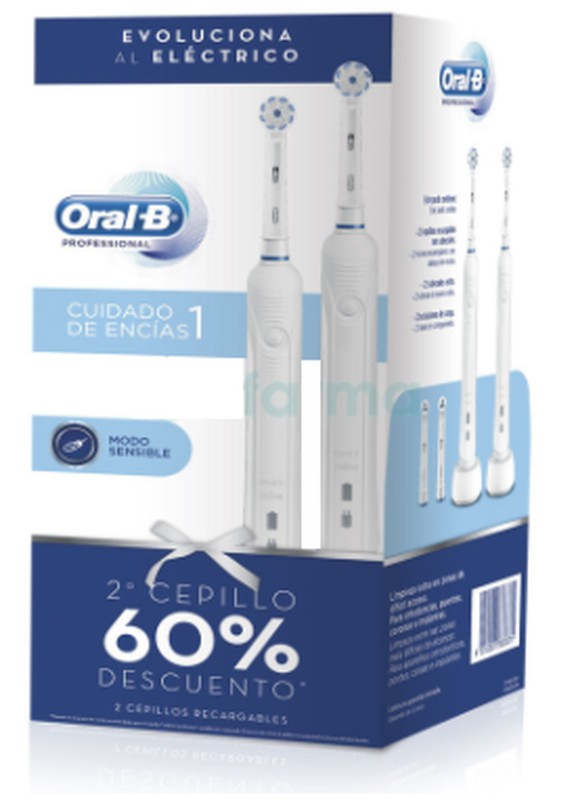 Cepillos eléctricos Oral B pack 2 unidades completas — Farmacia Castellanos