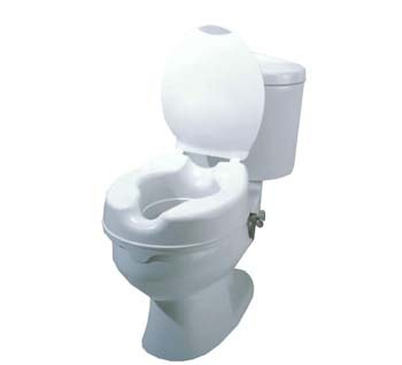 Sanitec - Elevador WC Adulto con Tapa (10 cm de altura), Alzador WC Adulto,  Asiento Elevador WC Universal, Adaptador WC para Mayores y Minusválidos,  Elevadores Inodoros para Adultos : : Salud y