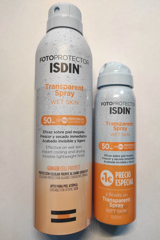 Isdin ISDIN Spray Transparente Protetor Solar Pele Molhada FPS 50 250 ml