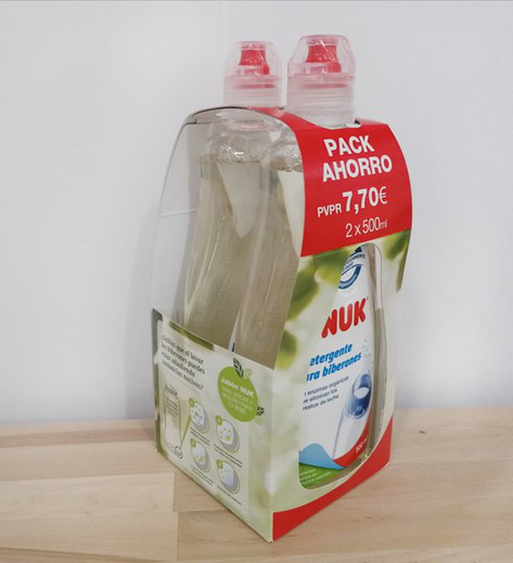 Comprar Duplo Detergente NUK Limpia Biberones 2x500ml